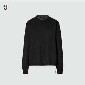 Uniqlo +J (Jil Sander) Fine Gauge 100% Cashmere Sweater (Women), XL, Black, NWT